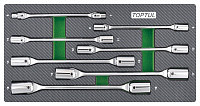 Набор шарнирных ключей 6-19 мм, 7 пр. в мягком ложементе TOPTUL GEA0703